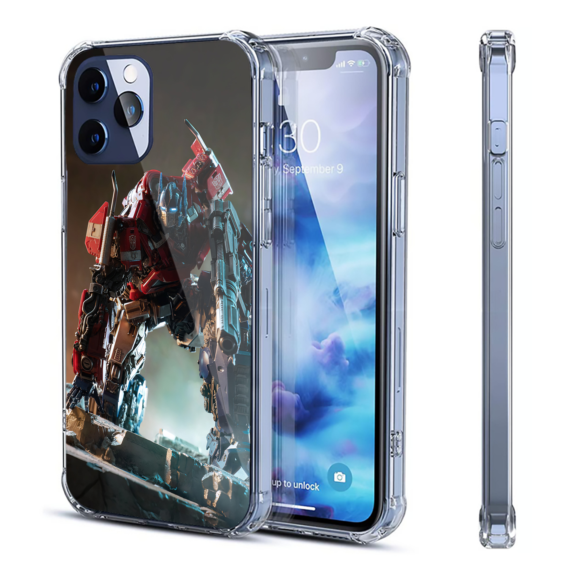 （画像用） Transformers トランスフォーマー 【iPhone 12シリーズ対応】透明スマホケース（クリアソフトケース）